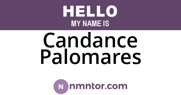 Candance Palomares