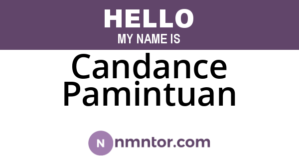 Candance Pamintuan