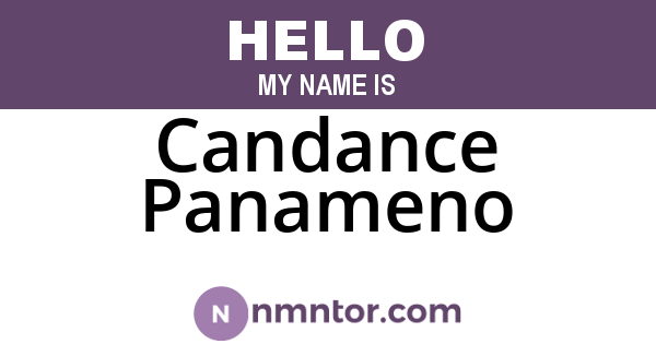 Candance Panameno
