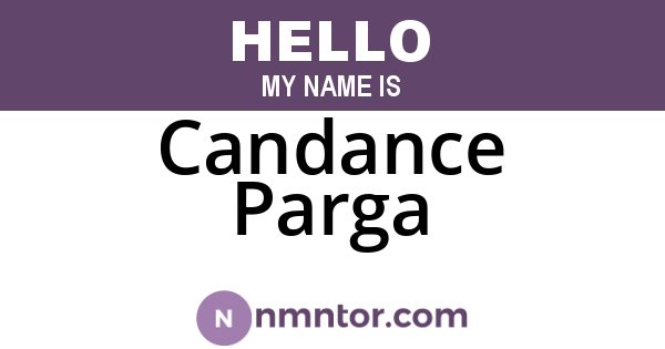 Candance Parga
