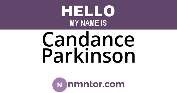 Candance Parkinson