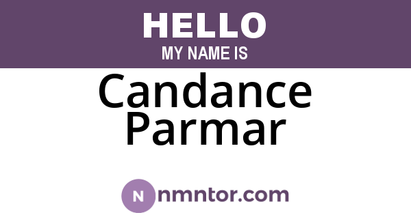 Candance Parmar