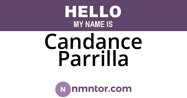 Candance Parrilla