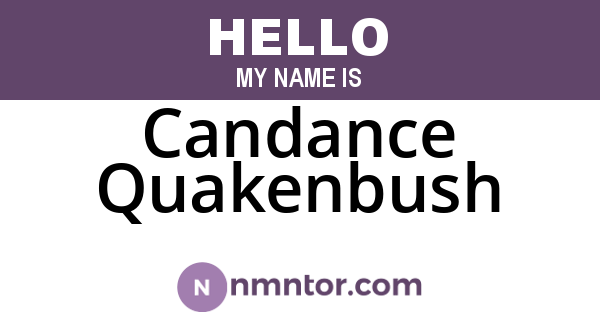 Candance Quakenbush