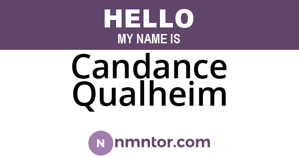Candance Qualheim