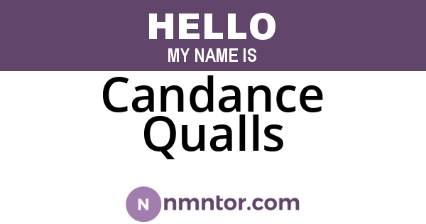 Candance Qualls