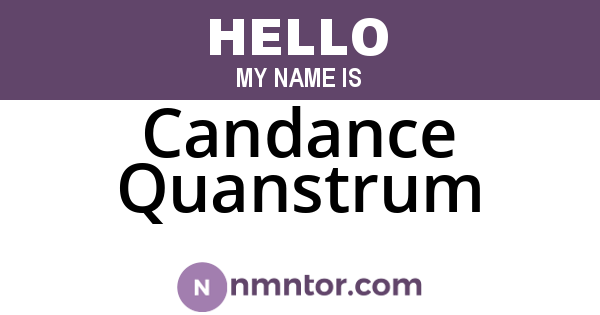 Candance Quanstrum