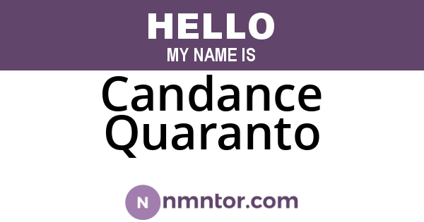 Candance Quaranto