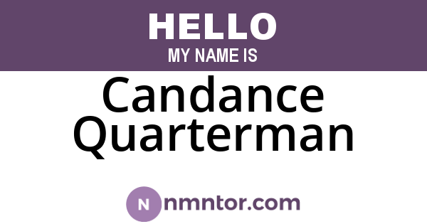 Candance Quarterman