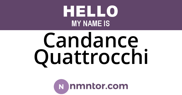 Candance Quattrocchi