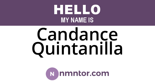 Candance Quintanilla