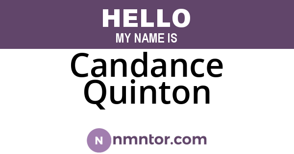 Candance Quinton
