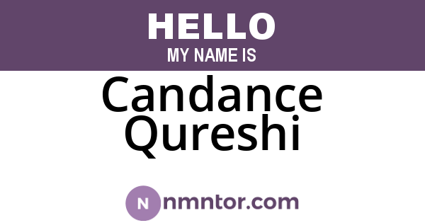 Candance Qureshi