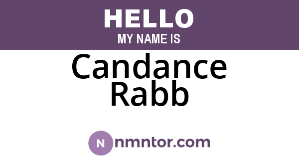Candance Rabb