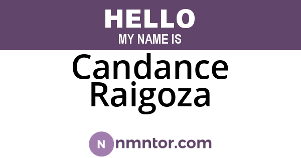 Candance Raigoza