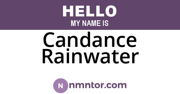Candance Rainwater