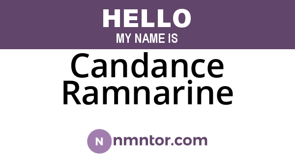 Candance Ramnarine