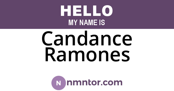 Candance Ramones
