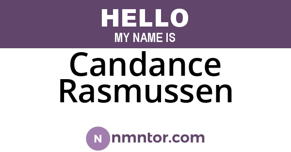 Candance Rasmussen