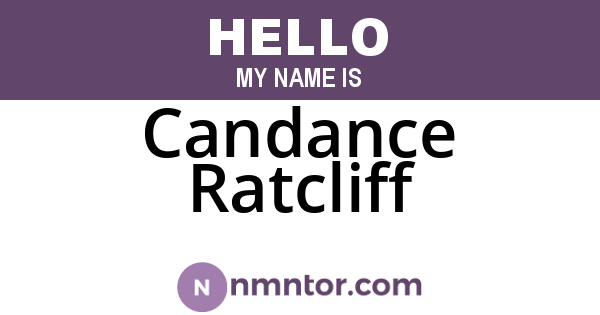 Candance Ratcliff