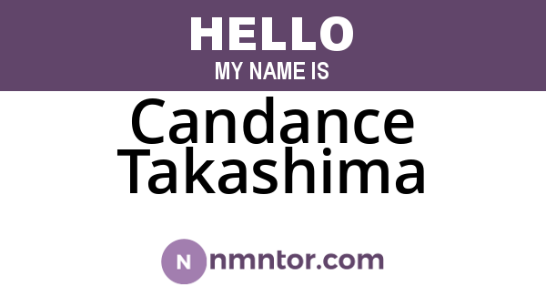 Candance Takashima