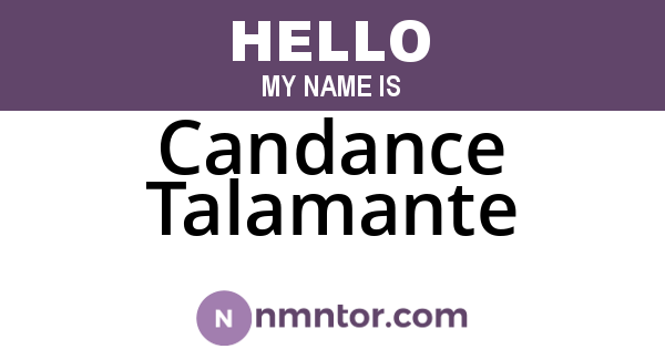 Candance Talamante