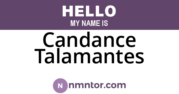 Candance Talamantes