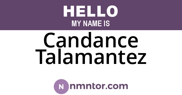 Candance Talamantez