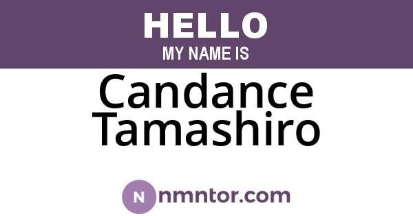 Candance Tamashiro