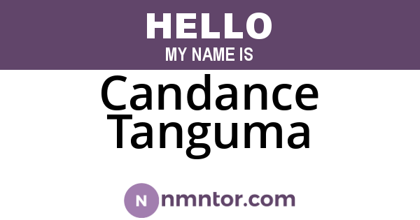 Candance Tanguma