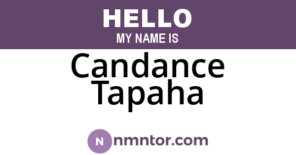 Candance Tapaha