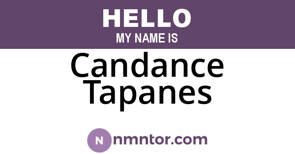 Candance Tapanes