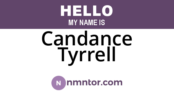 Candance Tyrrell