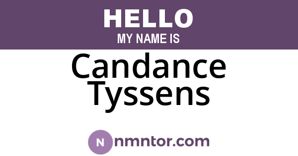 Candance Tyssens