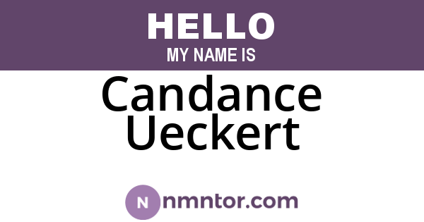 Candance Ueckert