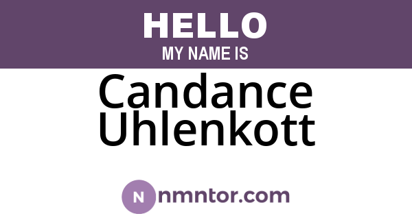 Candance Uhlenkott