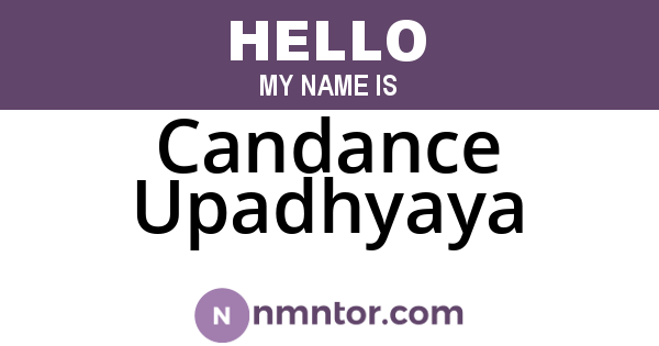 Candance Upadhyaya