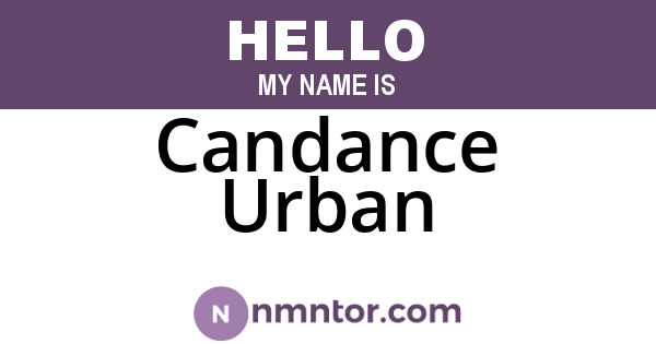 Candance Urban