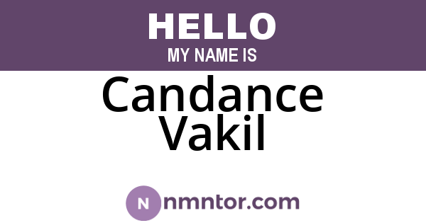 Candance Vakil