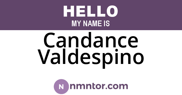 Candance Valdespino