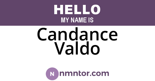 Candance Valdo