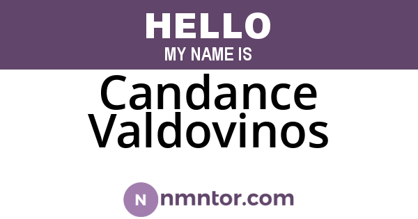 Candance Valdovinos