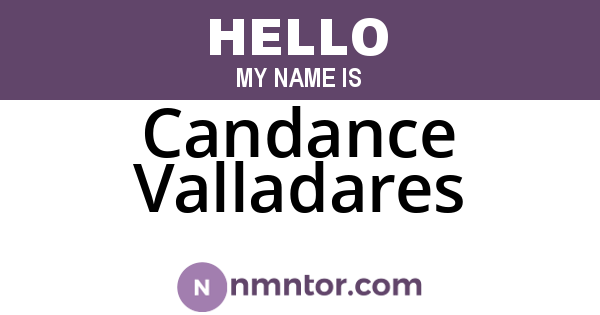 Candance Valladares