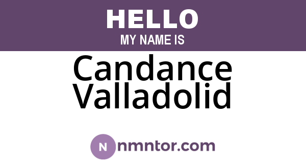 Candance Valladolid