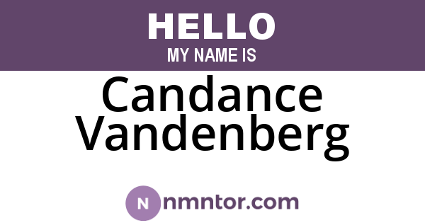Candance Vandenberg