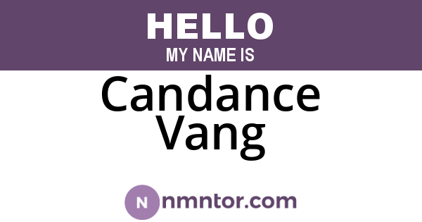 Candance Vang