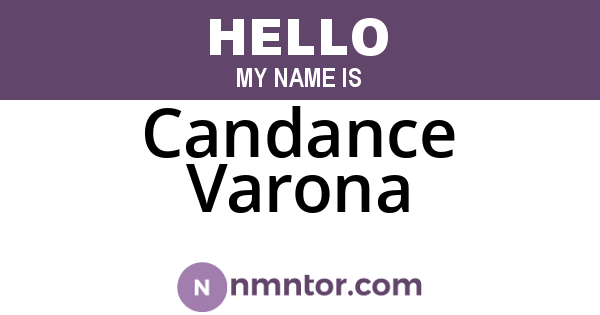 Candance Varona