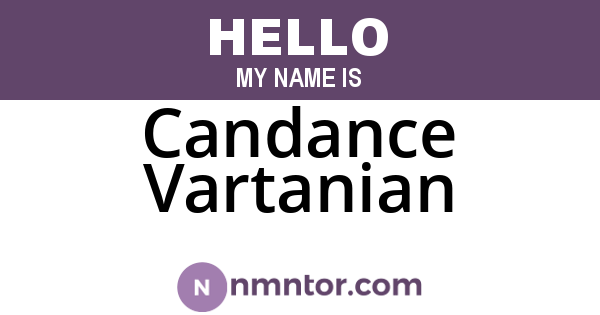 Candance Vartanian