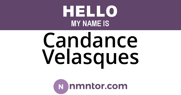 Candance Velasques