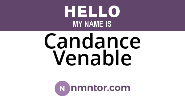 Candance Venable